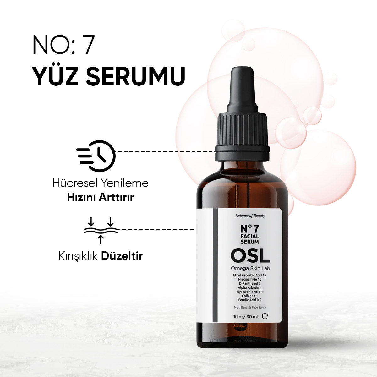 No:7 Facial Serum 30 ml (Cilt Bakım Serumu)