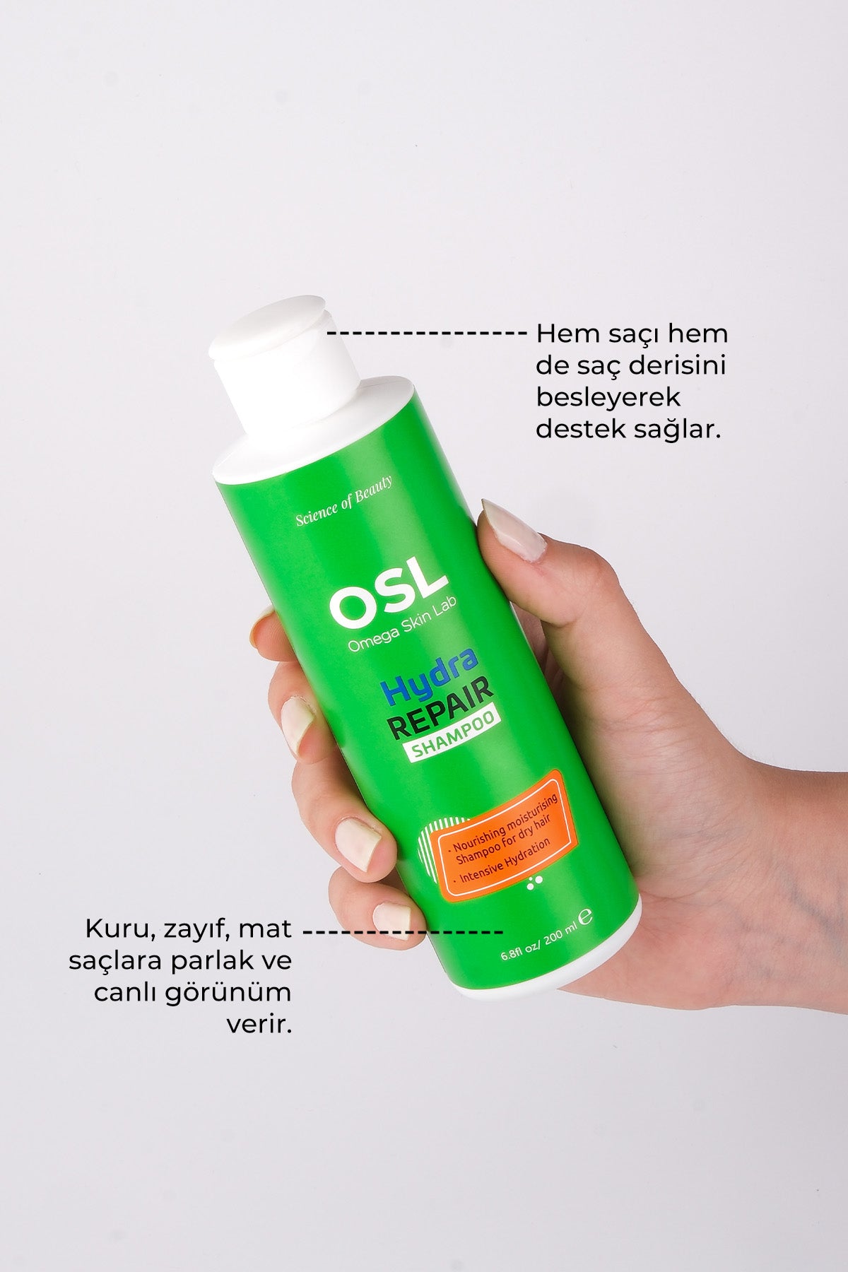 Kuru Saçlar İçin Bakım Şampuanı- Osl Hydra Repair Şampuan 200ml